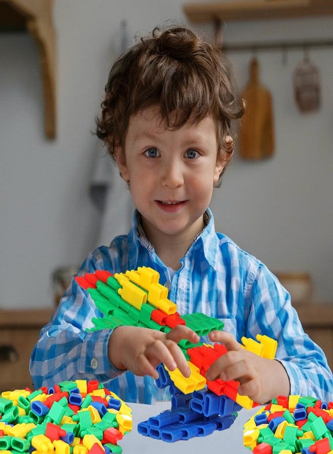 في جراسب مجموعة مكعبات بناء VGRASSP مكونة من 180 قطعة، لعبة تركيب للأطفال، تُنمّي الخيال والإبداع بلا حدود - متعة تعليمية، مكعبات توصيل ملونة - هدية للأولاد والبنات، الألوان حسب المتوفر (مكعبات رصاصية) - Image 4